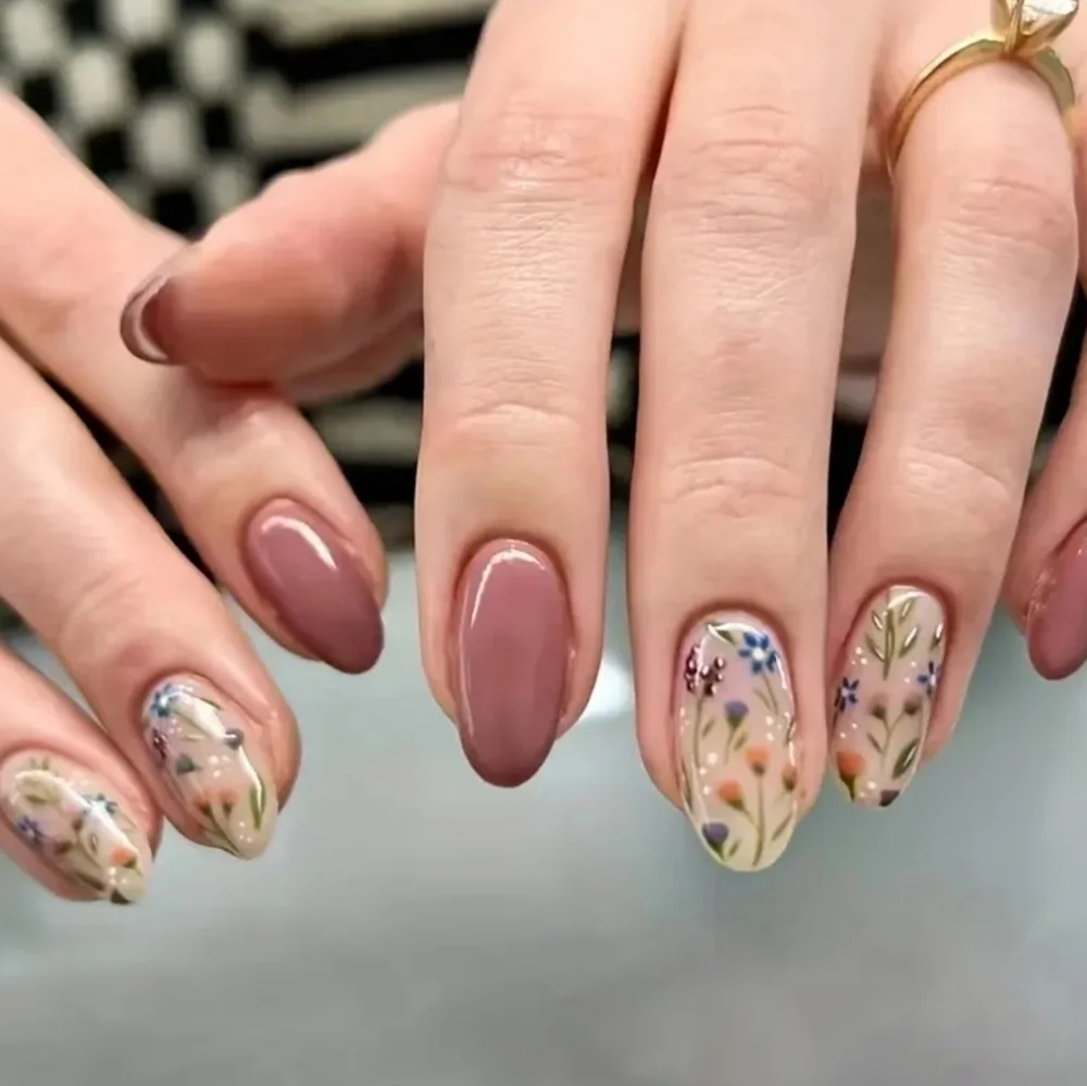 24 Pieces Fake Press On Nails